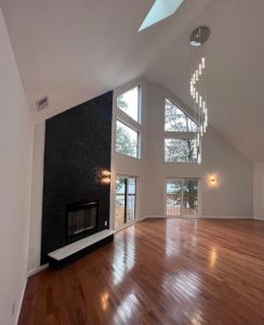 Vaulted Ceiling in Pocono Contemporary Short Term Rental