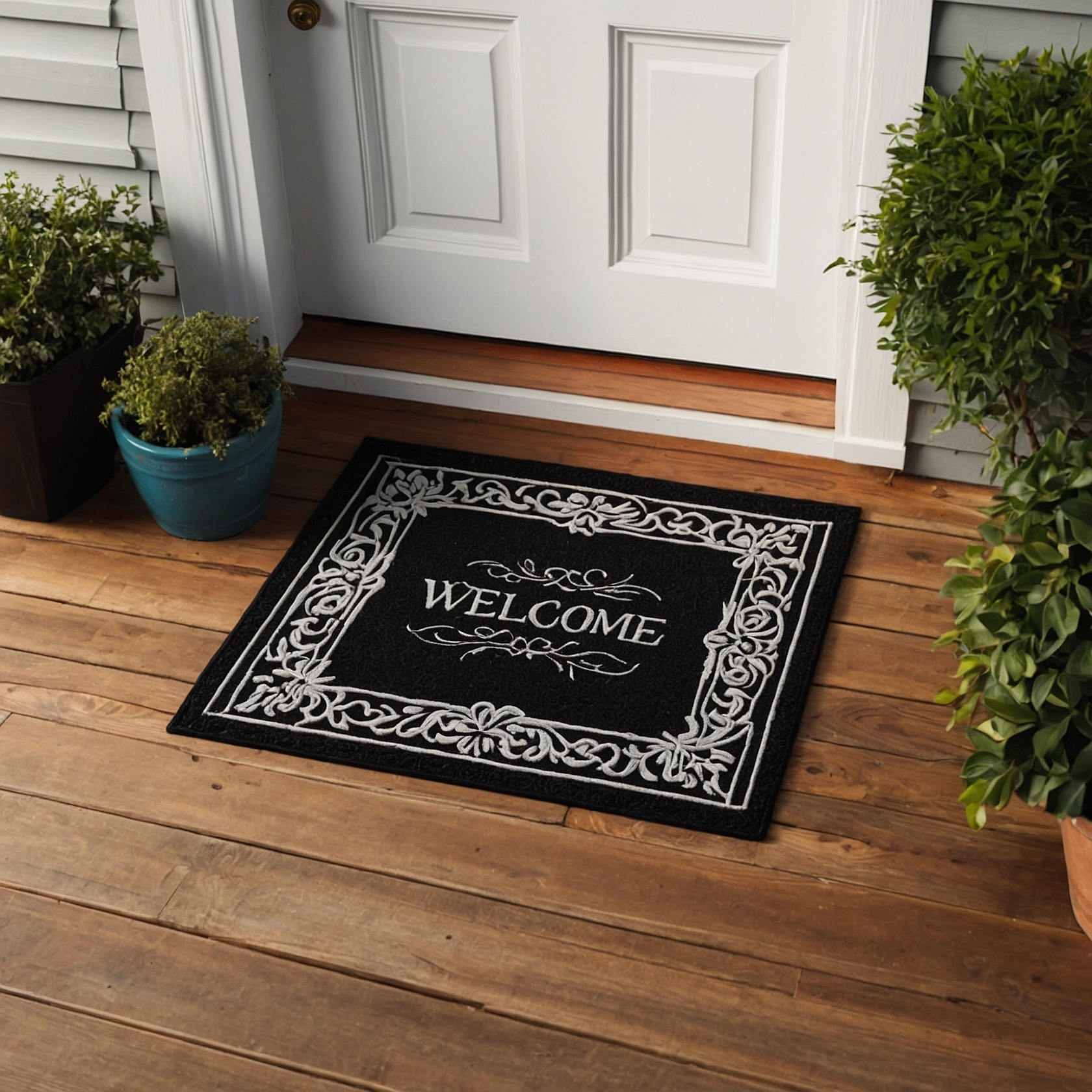 Welcome Mat is used to stage the front of the home for showings