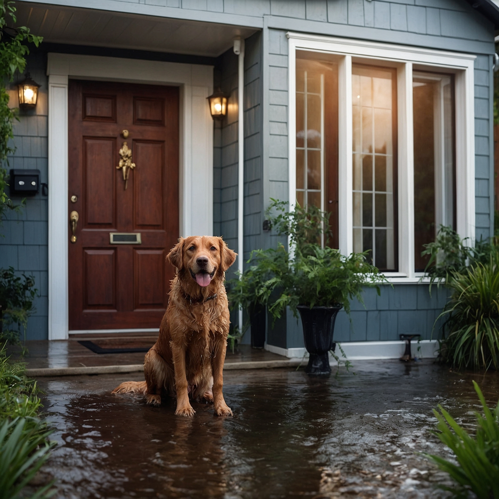 Wet Dog on a Showing